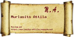 Murlasits Attila névjegykártya