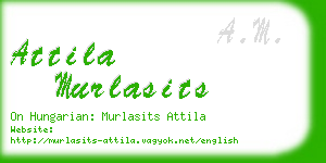 attila murlasits business card